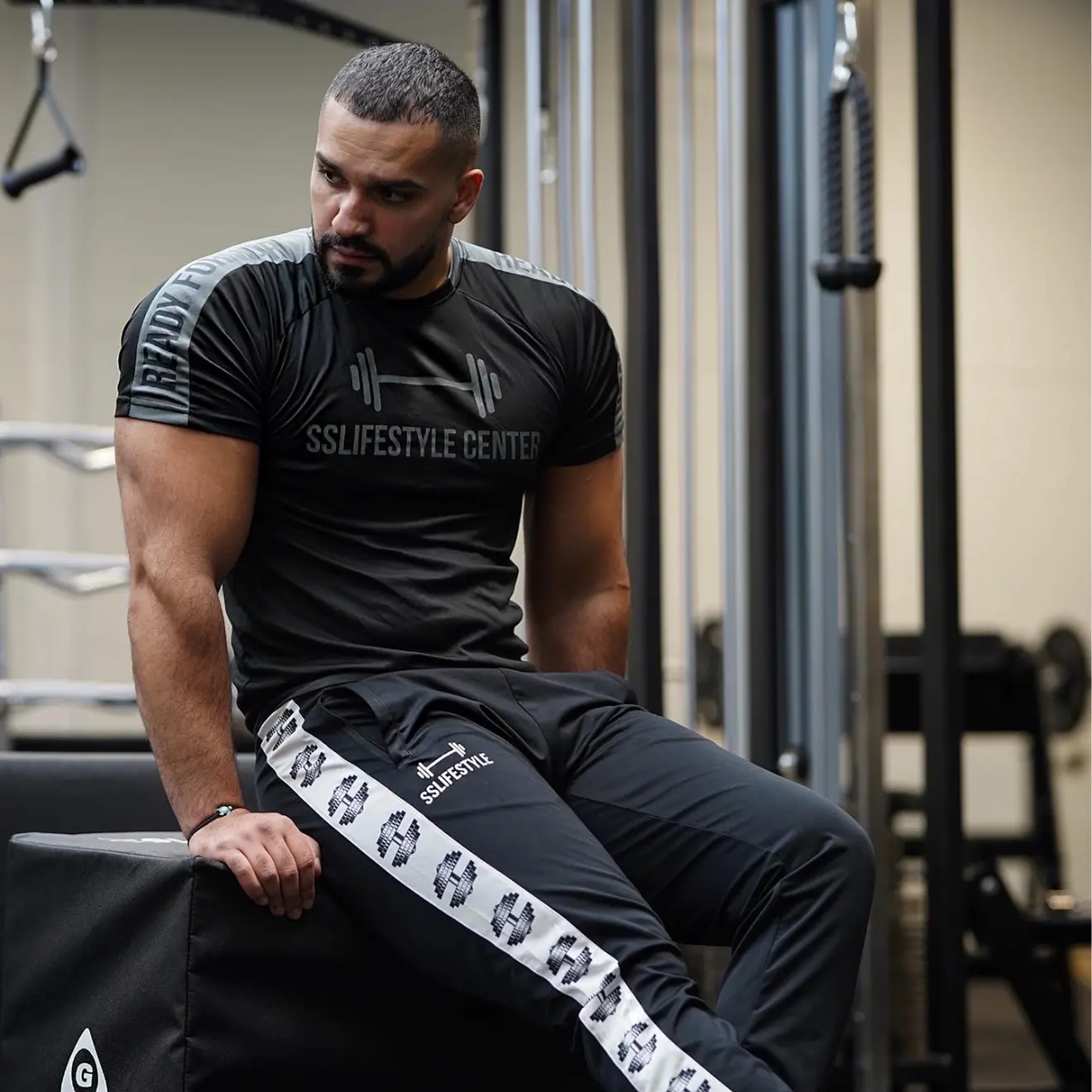 Portrait of coach Saad in the gym